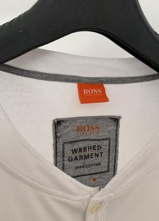 Лонгслів hugo boss чоловічий білий кофта3 фото