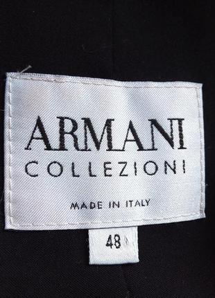 Черный пиджак люкс бренда armani collezioni шерсть3 фото