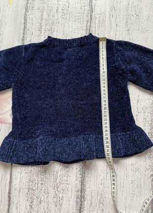 Крута кофта светр на гудзиках з рюшами m&s 3-4 роки,5 фото