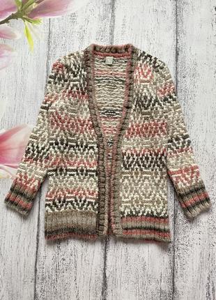 Крутая кофта свитер кардиган удлинённый tu 10лет