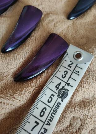 Винтаж! новые очень красивые пуговицы фиолетовые синие черные