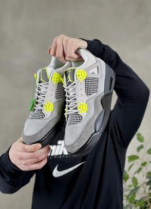 Кросівки jordan 4 retro se 95 neon