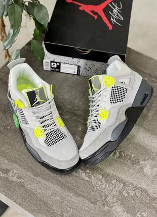 Кросівки jordan 4 retro se 95 neon10 фото