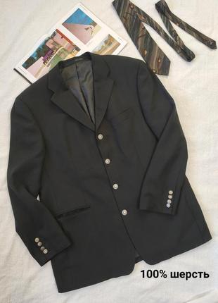 Вінтажний чорний вовняний піджак pierre balmain