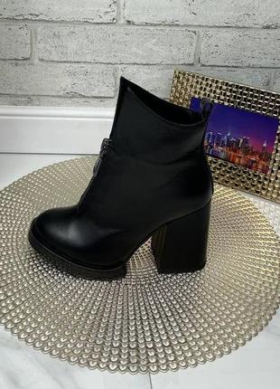 Хит 2024! кожа ботильоны на каблуке деми/зима 35-40