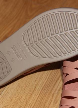 Женские босоножки shoes crocs brooklyn strappy w8, w9 крокс новые4 фото