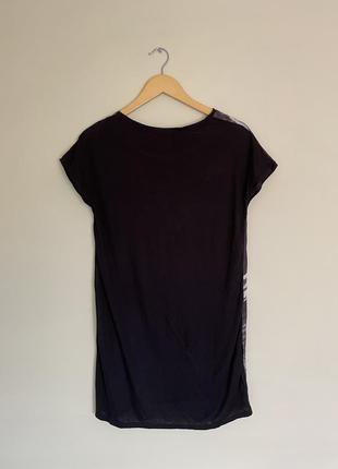Стильное платье футболка zara с фото принтом размер s зара2 фото