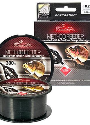 Жилка carp expert method feeder black teflon 300м 0.28мм 9.22кг
