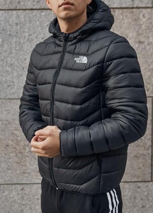 Мужская куртка the north face черная самая низкая цена демисезонная1 фото