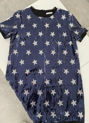 Платье платье пайетки новое reservid женское платье