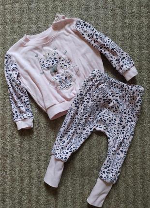 Костюм на малышку кофта штаны