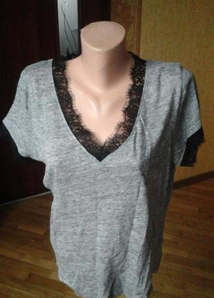 Серая футболка фирмы lindex