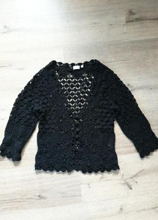 Ажурна літня кофтинка кроше, розмір s