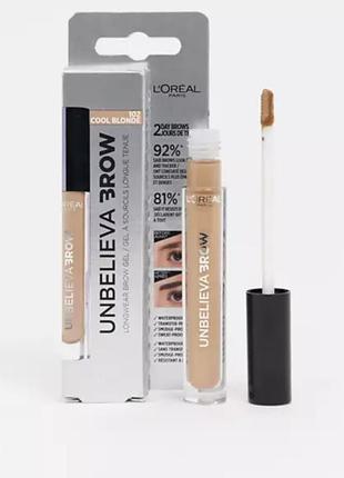 Loreal unbelieva brow стойкий гель для бровей