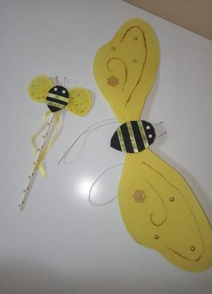 Набор пчела пчёлка бджола бджілка крылья рожки6 фото