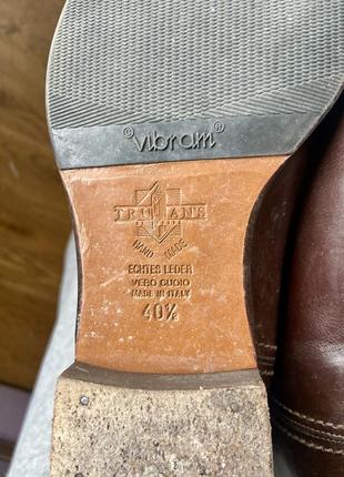 Шкіряні італійські чоботи ручної роботи5 фото