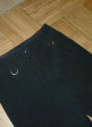 Теплые штаны осень-весна черные,офисный стиль,маленький размер или на подростка3 фото