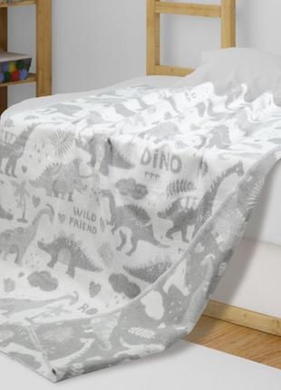 Одеяло детское хлопок динозавры ярослав, одеяло байковое1 фото