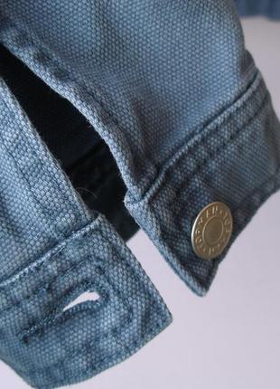 Современная джинсовая хлопковая куртка worker jacket от topman р. l9 фото
