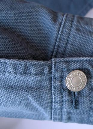 Современная джинсовая хлопковая куртка worker jacket от topman р. l10 фото