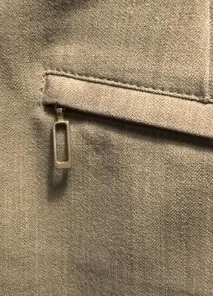 Классическая узкая деловая  юбка светло-серая3 фото