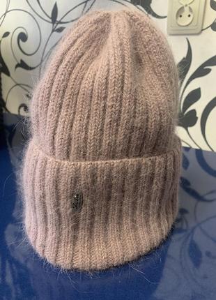 Шапка ангорова. колір меланж 🥰