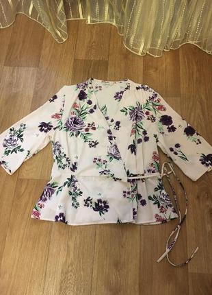 Батал большой размер стильная блуза блузка блузочка кофта на