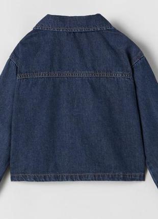 Новая джинсовая куртка zara на девочку 6 лет 116 см2 фото