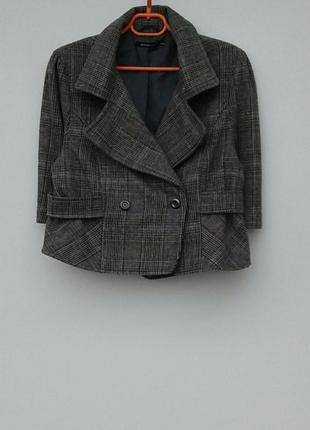 Шерстяной пиджак укорочен-стильный-качественный2 фото