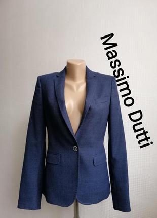 Пиджак massimo dutti, 100% шерсть,р. 36,4,26,s,xs1 фото