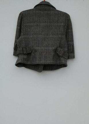 Шерстяной пиджак укорочен-стильный-качественный3 фото