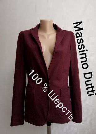 Шикарный пиджак massimo dutti, 100% шерсть,р. 38,6,28,s,м,xs1 фото