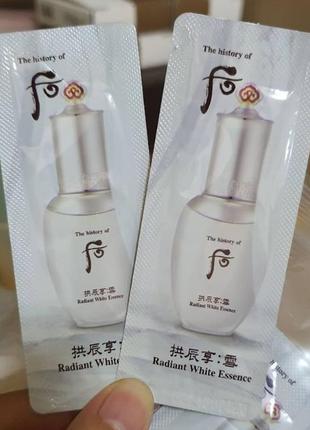 Осветляющая эссенция the history of whoo radiant white essence1 фото