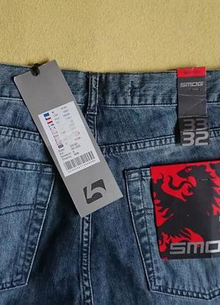 Брендові фірмові джинси smog,оригінал,нові з бірками,розмір 33/32.3 фото