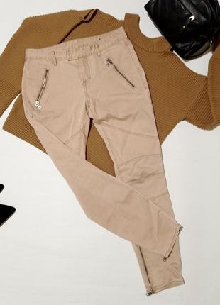 Armani exchange бежевые джинсы скинни  штаны брюки