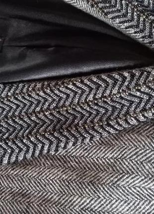 Пиджак  sportmax code, смесевая шерсть,  расшит бисером, как новый6 фото