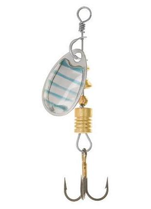 Блешня wizard вертушка perch 3 -5г silver blue stripe
