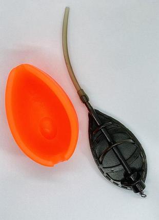 Набір годівниця 70г carp expert pro flat method feeder long з м'якою оправленням