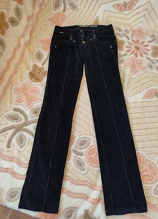Штани з цупкого микровильвета (тягнуться) фірми ammesia jeans розмір - 29.
