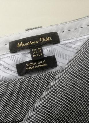 Шерстяные штаны, брюки massimo dutti,р. xs,s, 6,34,362 фото