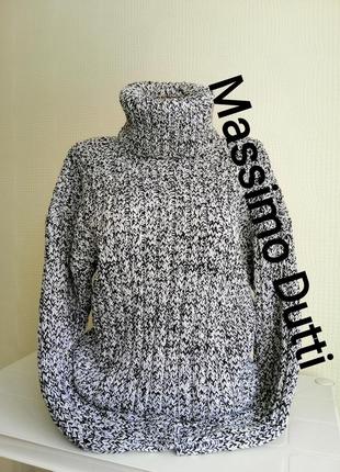 Свитер гольф шерстяной massimo dutti,крупная вязка,р. м,32,l,s,10,12,14