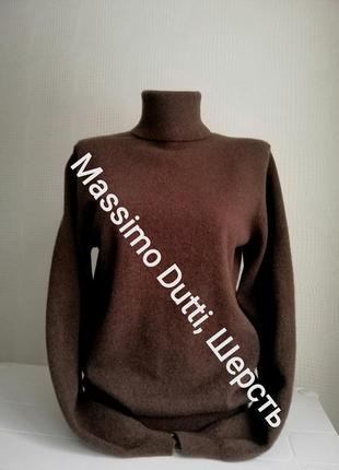 Свитер гольф шерстяной massimo dutti,р. м,32,l,s,10,12,141 фото