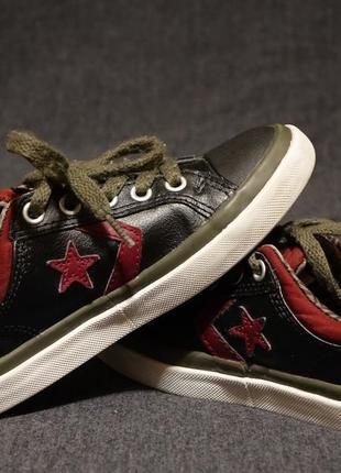 Яскраві низькі шкіряні фірмові кеди converse all star сша 28 р.( 19 див.)