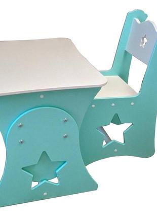 Детский столик и стульчик звезда, растущая парта по госту