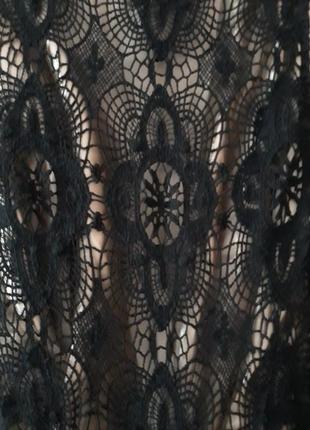 Платье zara черное с ажурной спинкой6 фото