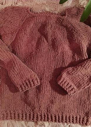 Вязаный плюшевый свитер