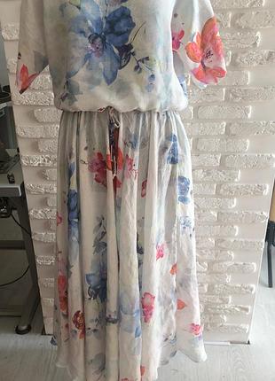 Платье лен натуральный