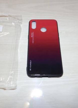 Защитный чехол gradient color для realme 3 red/black