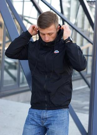 Чоловіча вітровка nike heritage windrunner signature jacket чорна1 фото
