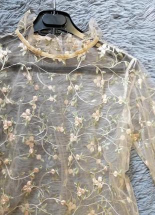 Прозрачная блуза сетка6 фото